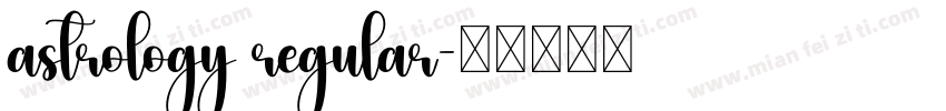 astrology regular字体转换